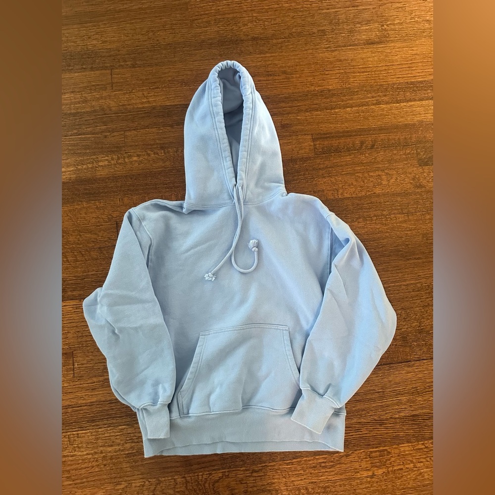 2xs tNA cozy boyfriend Light Blue Hoodie Aritzia XXS